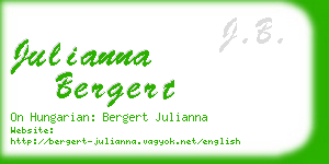 julianna bergert business card